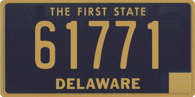 DE license plate 61771