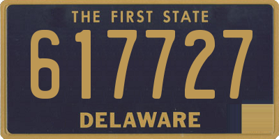 DE license plate 617727