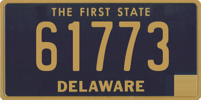 DE license plate 61773