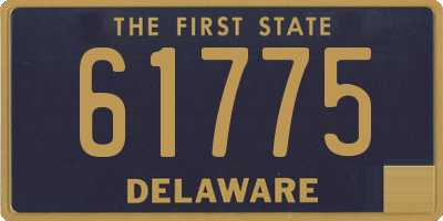 DE license plate 61775