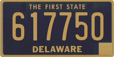 DE license plate 617750