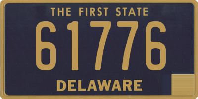 DE license plate 61776