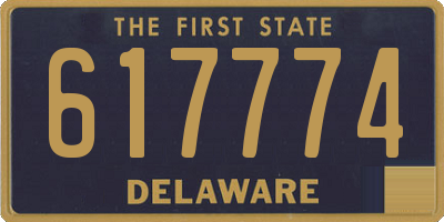 DE license plate 617774