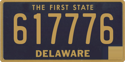 DE license plate 617776