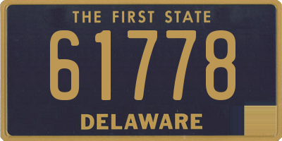 DE license plate 61778