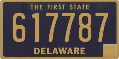 DE license plate 617787