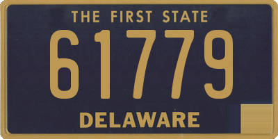 DE license plate 61779