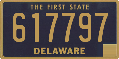 DE license plate 617797