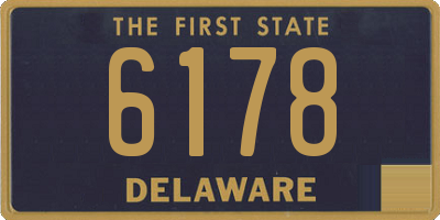 DE license plate 6178
