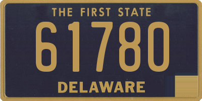 DE license plate 61780