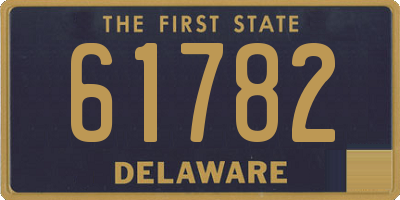 DE license plate 61782