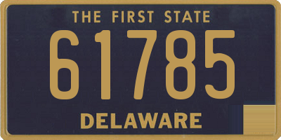 DE license plate 61785