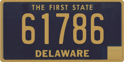 DE license plate 61786