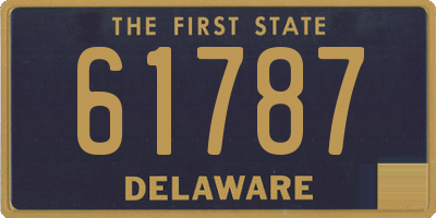 DE license plate 61787