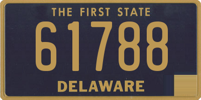 DE license plate 61788