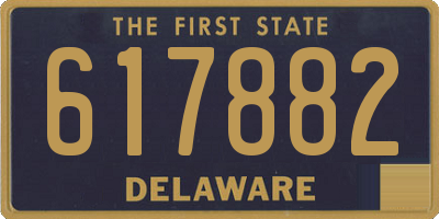 DE license plate 617882