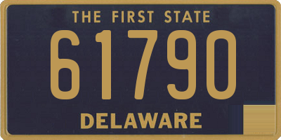 DE license plate 61790