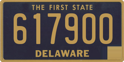 DE license plate 617900