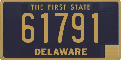 DE license plate 61791