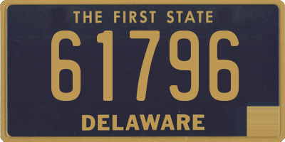 DE license plate 61796