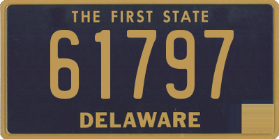 DE license plate 61797