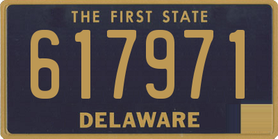 DE license plate 617971