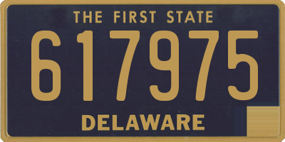 DE license plate 617975