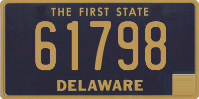 DE license plate 61798