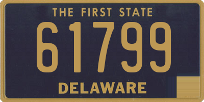 DE license plate 61799