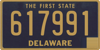 DE license plate 617991