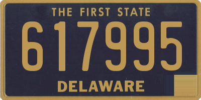 DE license plate 617995