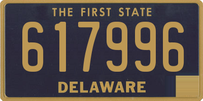 DE license plate 617996