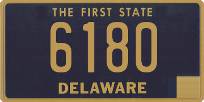 DE license plate 6180
