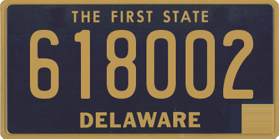 DE license plate 618002