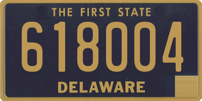 DE license plate 618004