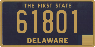 DE license plate 61801