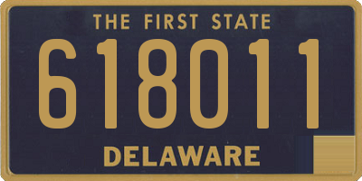 DE license plate 618011