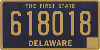 DE license plate 618018