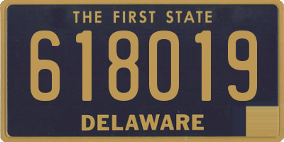DE license plate 618019