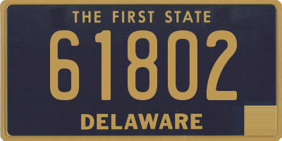 DE license plate 61802