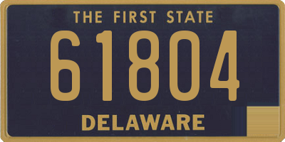 DE license plate 61804