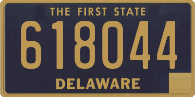DE license plate 618044