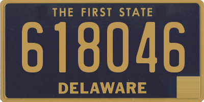 DE license plate 618046