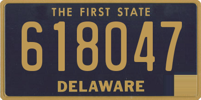 DE license plate 618047