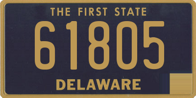 DE license plate 61805