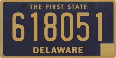 DE license plate 618051