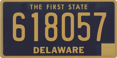 DE license plate 618057