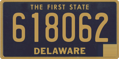 DE license plate 618062
