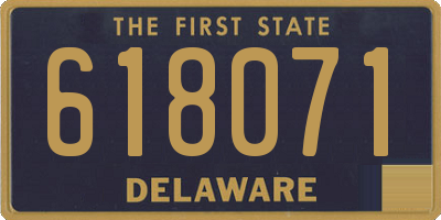 DE license plate 618071