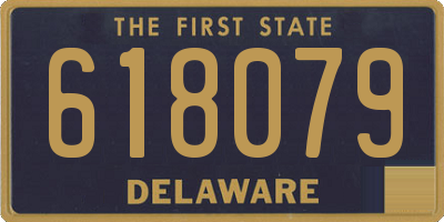 DE license plate 618079